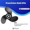 Meruzue 9x9 Boat Propeller 48-828156A12 fit Mercury Engines 6-15HP 8