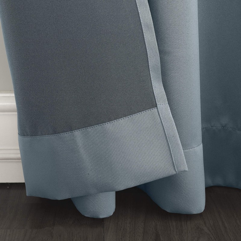 Sun Zero Barrow Energy Efficient Grommet Curtain Panel Pair