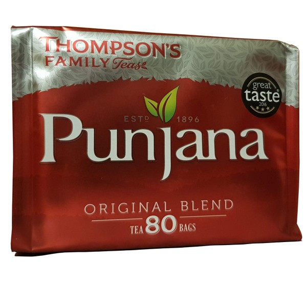 Punjana Thompsons Tea Bags 80 per Pack