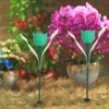 4Pcs Outdoor Solar Power Tulip LED Flower Light Waterproof Garden