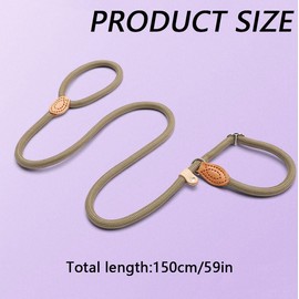 Durable Dog Leash Braided Rope Soft Nylon Dog Walking Lead Leash Anti-slip Adjustable Training Dog Lead Slip Rope for Large Dogs and Cats