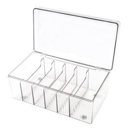 ASUNFO Lash Cart Organizers for Lash Techs Acrylic Eyelash Extension Supplies Makeup Storage Container Display Box Clear