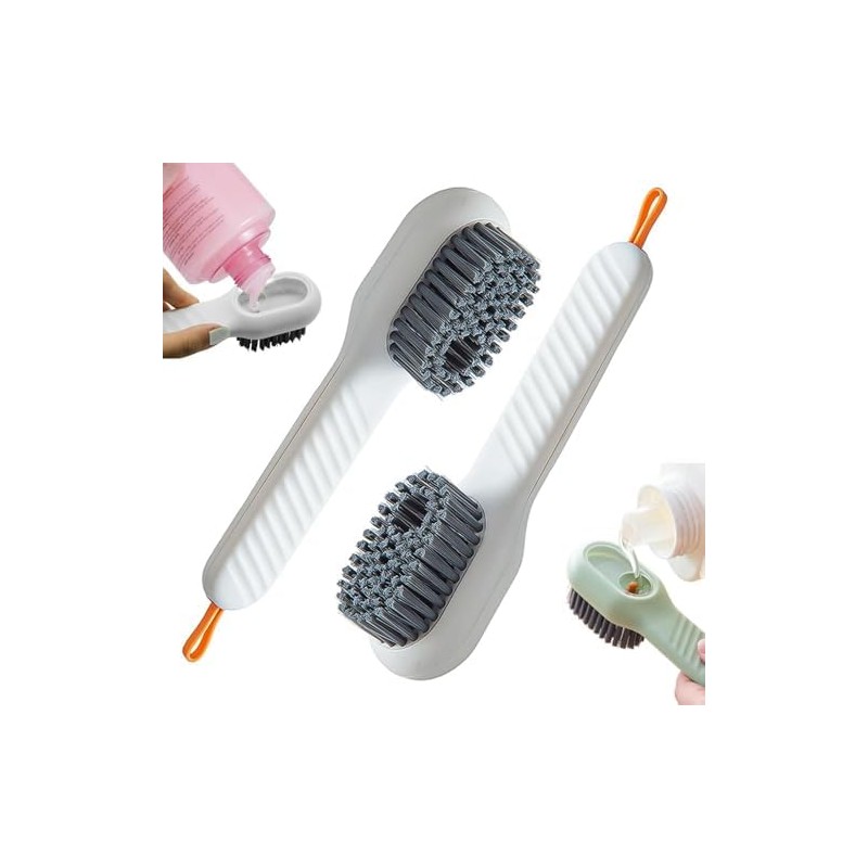 Cepillo para Zapatos Dispensador de Jabón 2 en 1 Multiusos