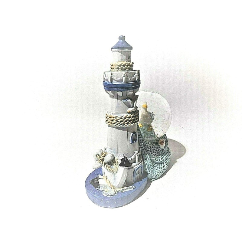 Euro Souvenirs ES17689 Maritime Lighthouse with Seagull Glitter Ball Glitter