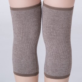 1 Pair Cashmere Knee Warmers for Women Men Winter Warm Knee Pads Non-Slip Knee Support Elastic Knee Pads for Football Dancing Yoga Indoor Sports Thermal Knee Compression Sleeves for Women Men