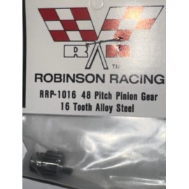 Robinson Racing Pinion Gear 48 Pitch 16 Tooth Alloy Steel RC Car Vintage New