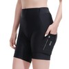 Eco-daily Women's 5"/8" Bike Shorts 4D Padded Zipper Pockets Cycling