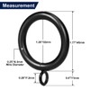 Curtain Ring Metal 28-Pcs 1 1/4- Inch Inner Diameter with