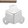 sourcing map 22x22x22mm Metal Box Corner Protectors Box Edge Guard