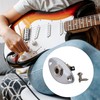 Emptty Chrome Thick Oval Dented Electric Guitar Output Jack Plate