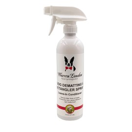 Warren London Dog Dematting and Detangler Spray | Groomer Formulated Detangling Spray for Dogs w Aloe Vera & Jojoba Oil | Made in USA | 16oz