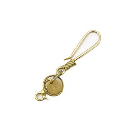 Red Moon/Redmoon Key Chain S-BK-FP Bag Chain, Handmade, Made in Japan, Brass, Aging, Men's, Women's, Biker Ma., gold