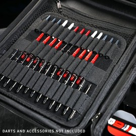 WINMAU Armor G4 Darts Wallet - Red Darts Case Holds Fully Assembled Darts and Accessories - Impact Proof, Ultra-Durable and Secure