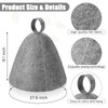 Jiuguva 6 Pcs Sauna Hats Wool Sauna Hats Russian Hat