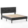 AYJOIR Queen Size Platform Bed Frame with Upholstered Headboard and