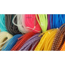 rackcrafts.com 8mm Tube Tubing TubiFlex FlexiTube Flexible Mesh Decorative Ribbon Hair Design (Royal Blue)