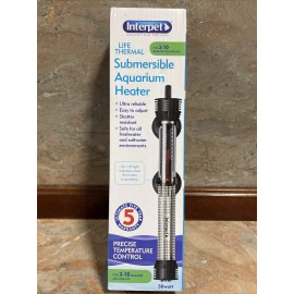 Interpet Submersible Aquarium Heater 3-10 Gallon 50 Watt On Off Light Salt Fresh