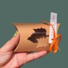 25 PCS Kraft Pillow Gift Box with Window Candy Treat