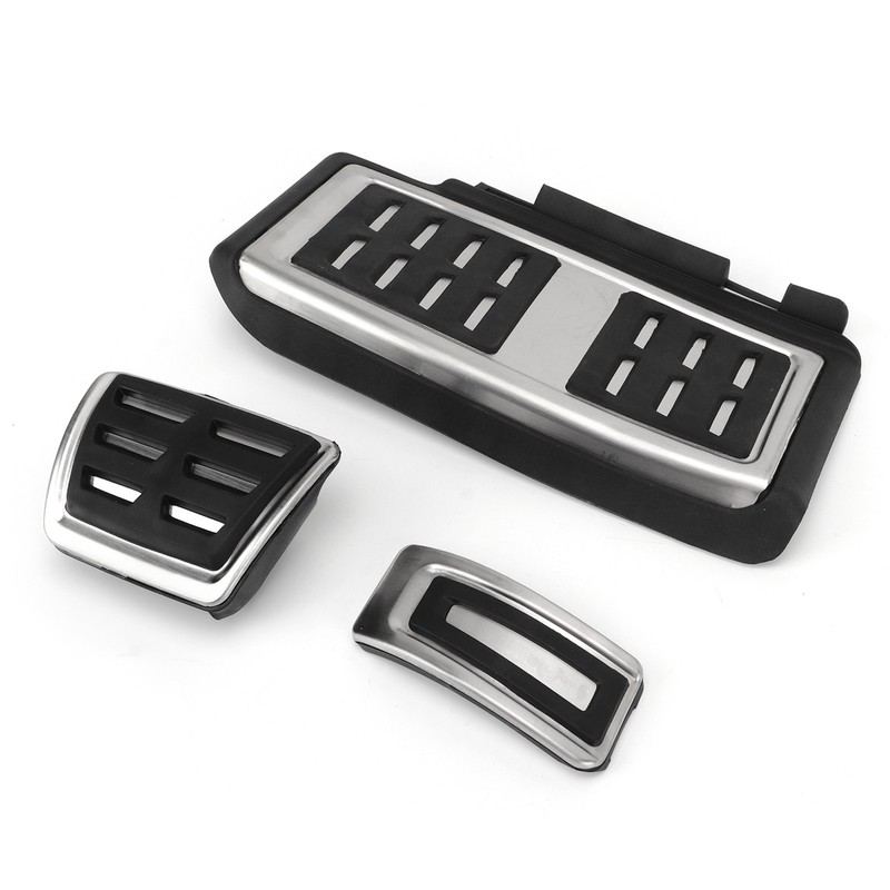 Foot Pedal Set Accelerator Brake Footrest Pads Anti Skid Rubber
