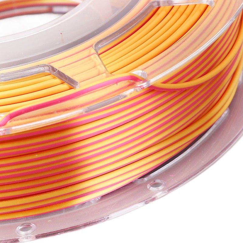 1.75mm PLA Filament Bundle Gold Red Dual Color Coextrusion Filament