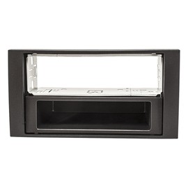 tomzz Audio 2415-125 Radio Fascia Metal Slot Compatible with Ford Focus 2 Fiesta C-Max S-Max Galaxy Mondeo Kuga Transit Black