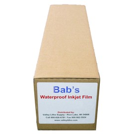 Premium Waterproof Inkjet Film For Positives 36" x 100' Roll