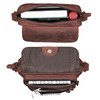 ROYALZ 'Florida' Men's Small Leather Vintage Look Shoulder Bag Men's