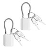 Luggage Locks with Keys, Mini Size Cable Locks with Keys