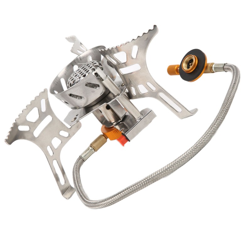 Backpacking Stove Windproof Nonslip Strong Durable Convenient Adjustable Camping Gas