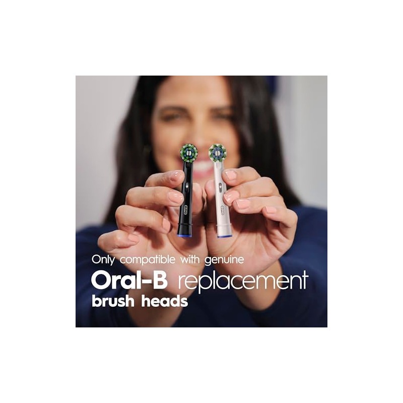 Oral-B Pro 100 CrossAction, Battery Powered Toothbrush, Black, 1 Count