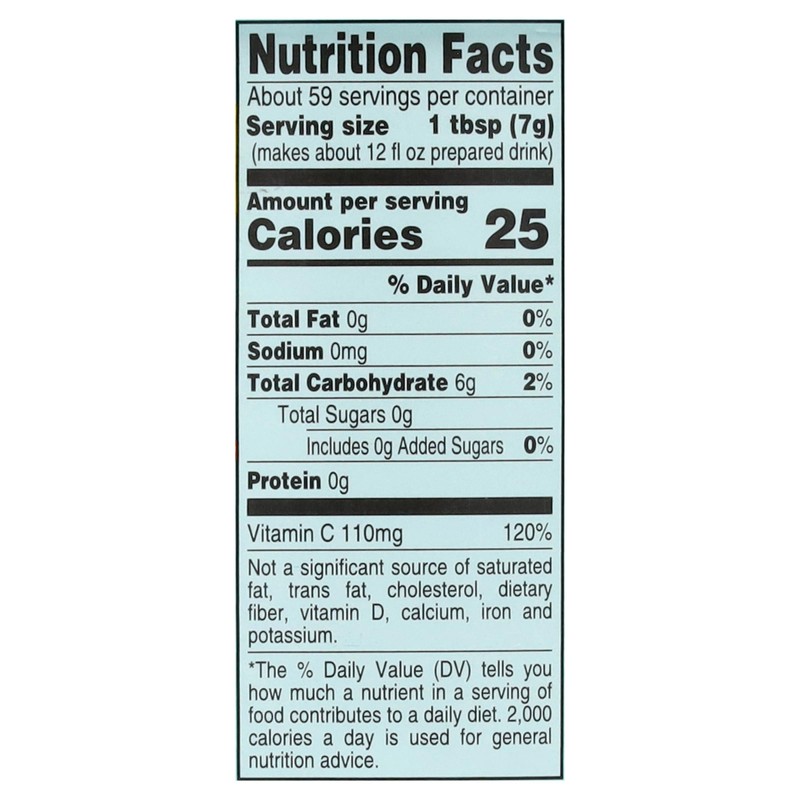 4C Zero Sugar Powdered Drink Mix Cannisters, Zero Sugar Decaffeinated