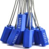 Leadseals 100 Blue Metal Security Seals - Tamper-Proof Self-Locking, Numbered
