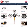 Kegco Commercial Grade Double Gauge Primary Kegerator Nitrogen Gas Regulator
