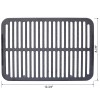 Oval Cast Iron Grill Outdoor, Portable Charcoal Grill& Tabletop Cast