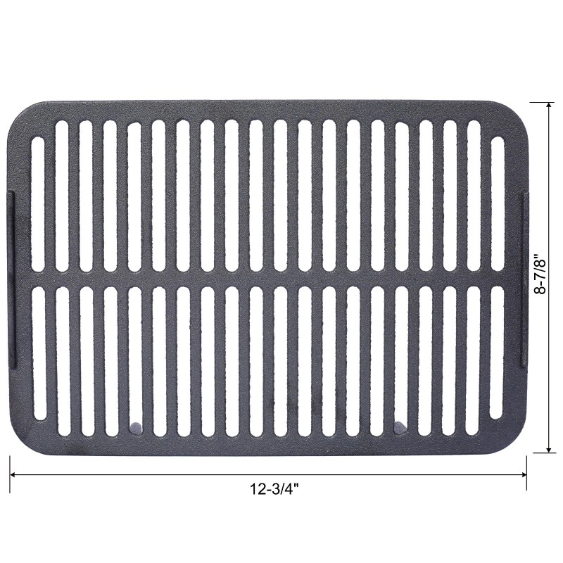 Oval Cast Iron Grill Outdoor, Portable Charcoal Grill& Tabletop Cast