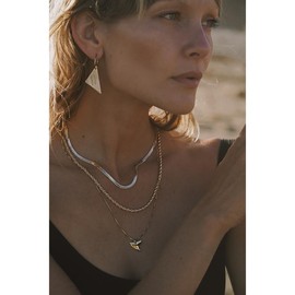 Jaws Necklace - Color: Gold, Length: 18''