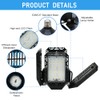 QiyuanLS 2-Pack LED Garage Light,150W Garage Lights Deformable LED Garage
