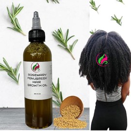 4 OUNCES ROSEMARY BATANA HAIR GROWTH OIL, Long Hair, Thick Hair, Hair growth oil, rosemary oil, tea tree oil, Batana oil, Ayurverdic oil Indian hair growth oil, Herbal Haircare Peppermint oil, Dreadlock oil, Castor oil Natural hair oil  Organic Comfort