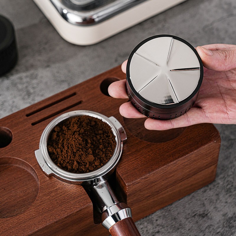 Stainless Steel Coffee Tamper Rust Proof Comfortable Grip Coffee Pressing