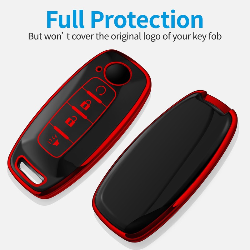 Tukellen for Nissan Key Fob Cover Special Soft TPU Key