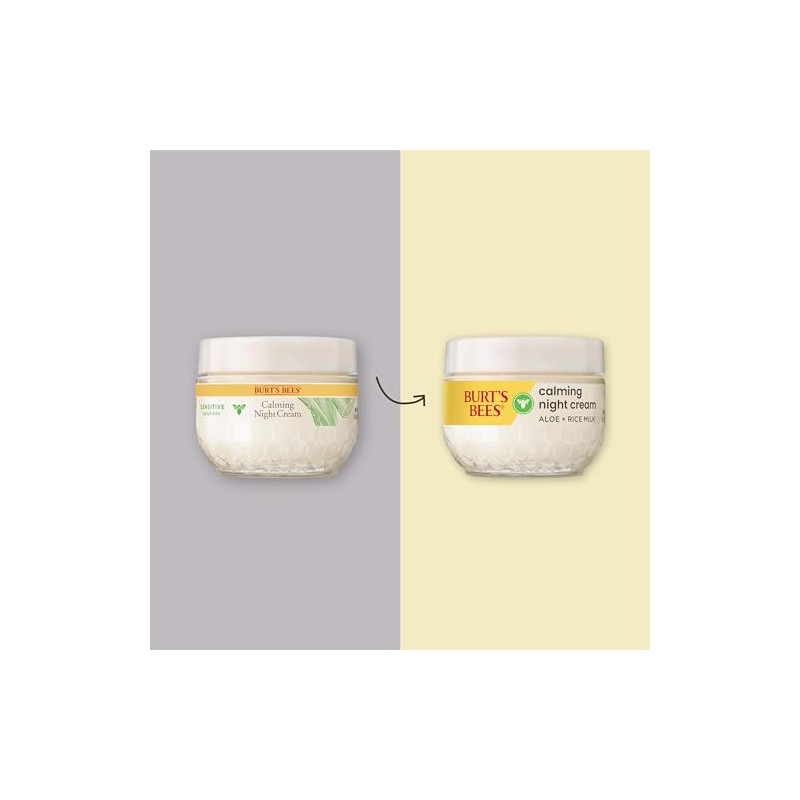 Burts Bees Night Cream for Sensitive Skin, 1.8 Ounces
