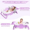 TPN Collapsible Baby Bathtub for Infants to Toddler with Real-time