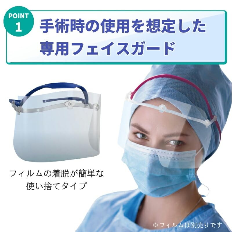 MeGUARD Medical Face Shield Face Guard (MEG-1-S (Sakura)