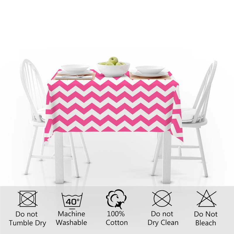 Encasa XO Printed Tablecloth 145 x 145 cm for 4