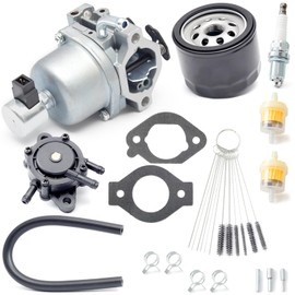 22-853-02-S Carburetor Kit Replacement for Kohler Engine Model KS540-3011 KS530-3012 S540-3014 KS590-3011 KS595-3018 Lawn Mower Carb, Replace KH-22-853-02-S 2285302S with Spark Plug Fuel Pump
