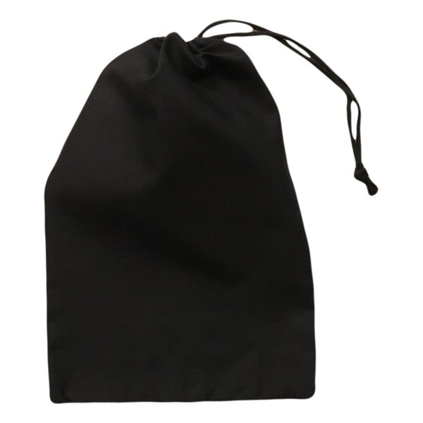 8"x10" Single Drawstring Cotton Muslin Bags (Black Color)-25 Count Pack