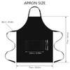 MOLENKY Apron, 2 Pieces Adjustable Apron with 2 Pockets, Adjustable