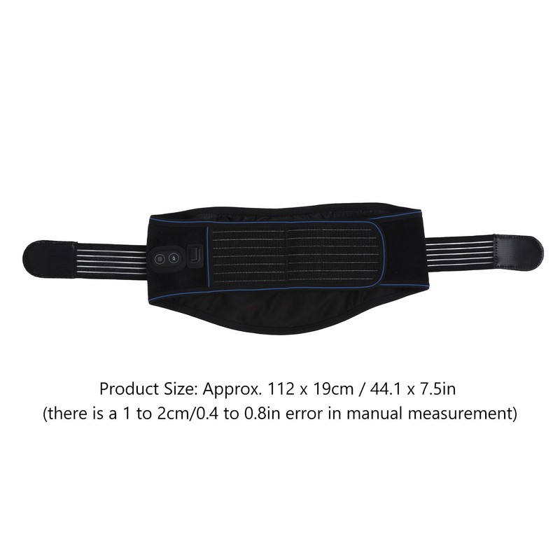 Lumbar Support Back Brace 3 Speed Temperature Controlled Vibration Motor