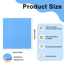 Pack of 5 Sponge Cloth for Kitchen, Reusable Sponge Cloth, Soft and Super Absorbent Absorbent Tea Towels