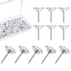150Pcs Clear Push Board Pins for Pinboard, Drawing Map Pins